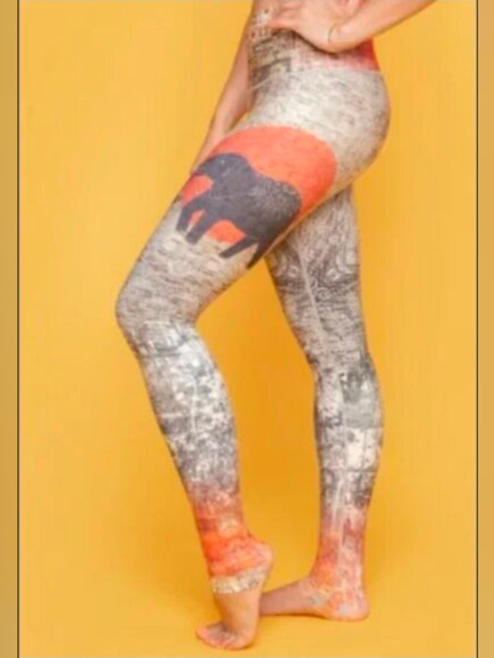 RARE Limited Edition Niyama Sol Pride Rock Lion King Barefoot Leggings NWT XL